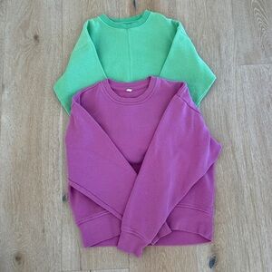 Lot of 2 Zella Zara Girls SweatShirts Sz 8 Med